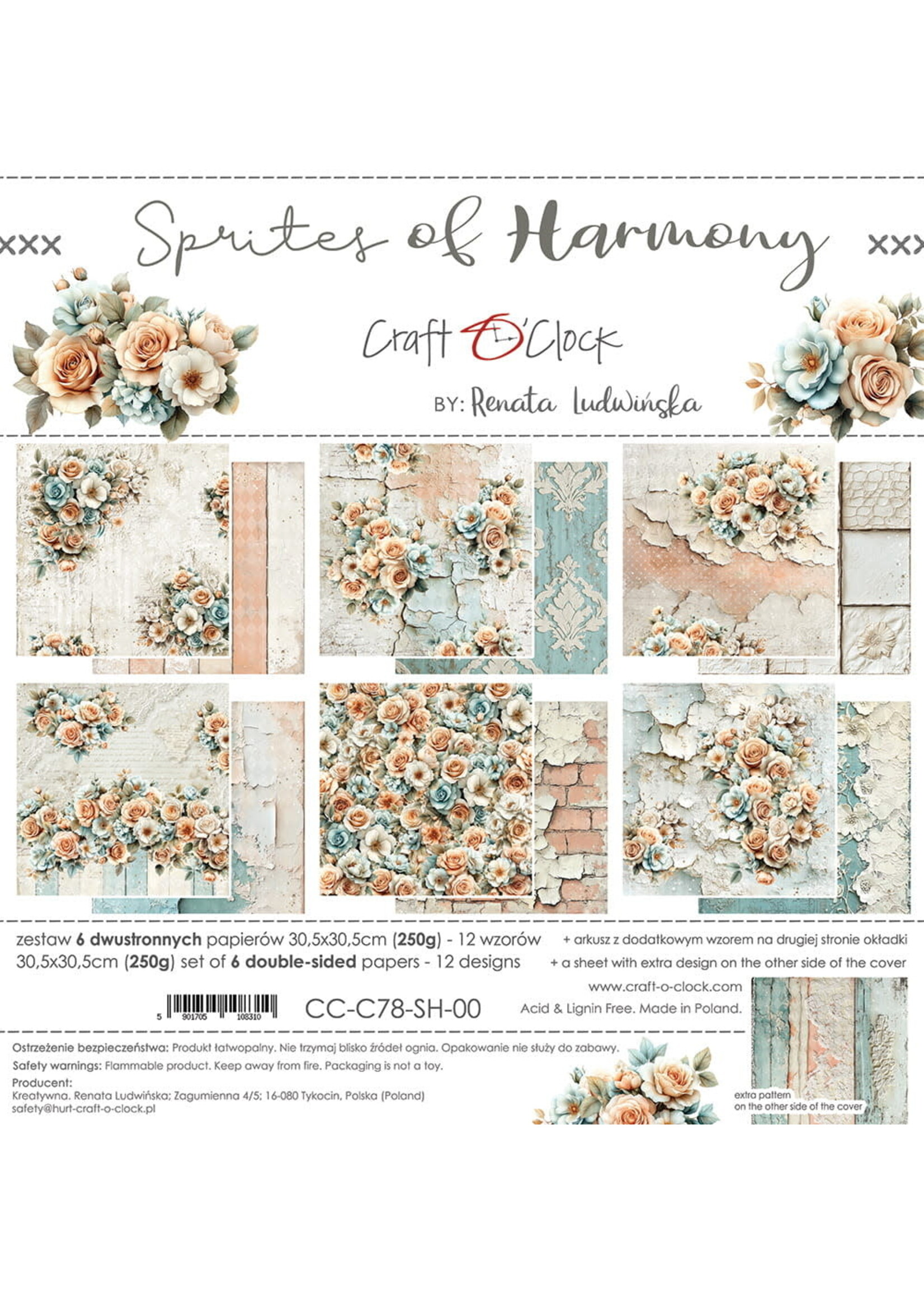 SPRITES OF HARMONY - a set of papers 30,5x30,5cm