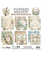 Flowers Melody 12x12 Inch Paper Pad (SB-FLME-08)