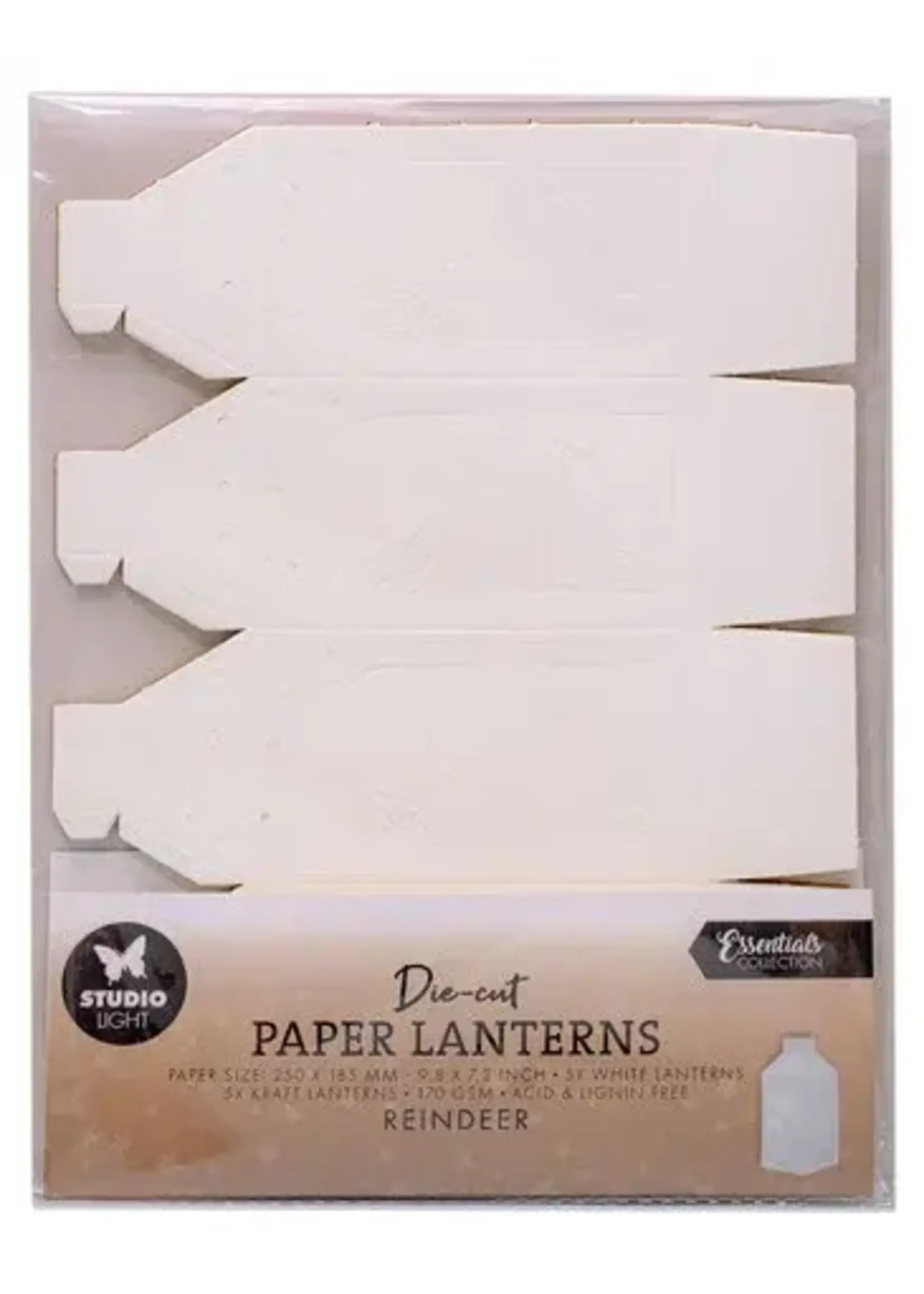 Reindeer Christmas Die-cut Paper Lanterns (SL-ES-PS52)