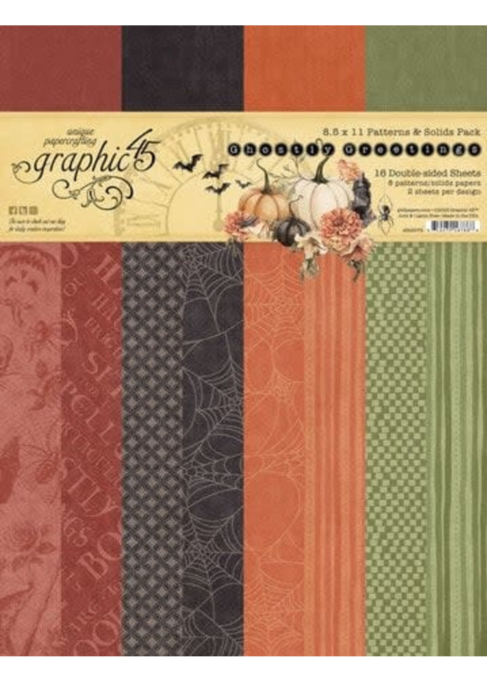 Ghostly Greetings 8.5x11 Inch Patterns & Solids Pack (4503075)