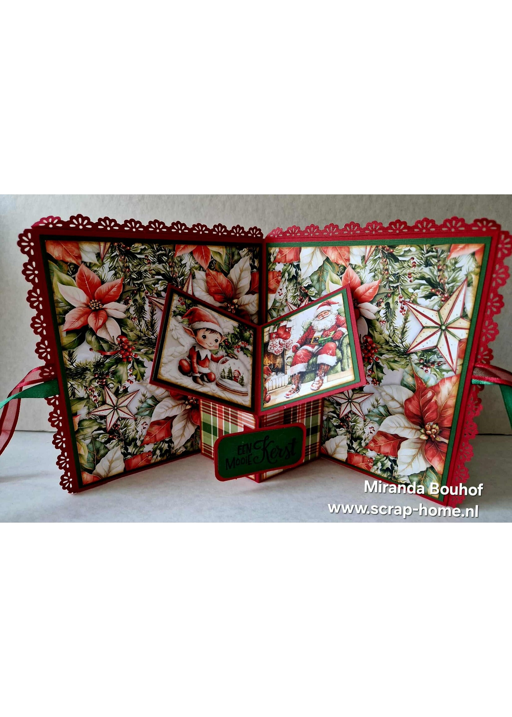 Holly Jolly pop-up kaart met lichtjes