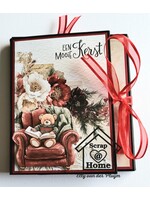 Kerst mini album kaart Elly en Lia