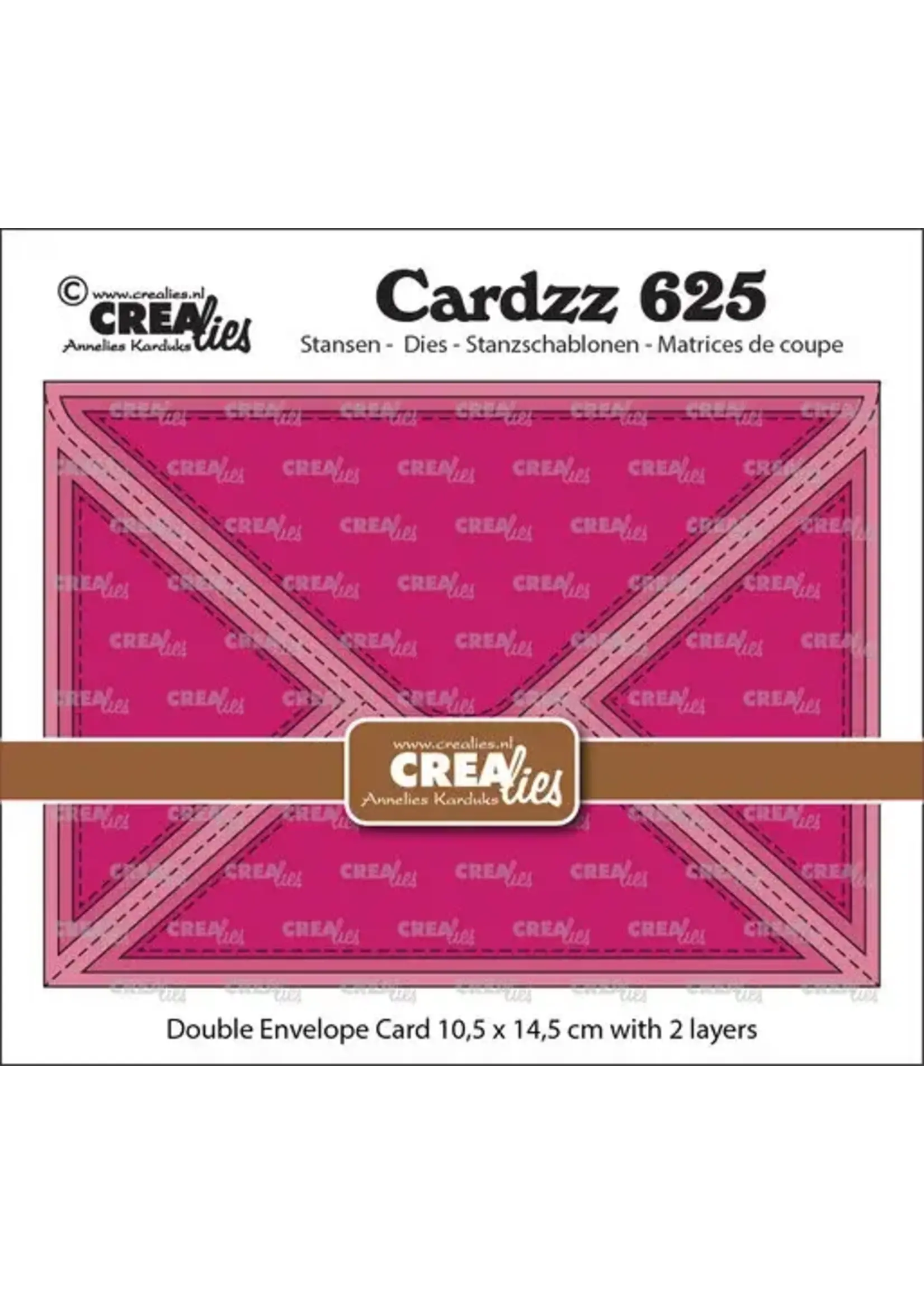 Cardzz Stansen Dubbele Envelopkaart Rechthoekig (CLCZ625)