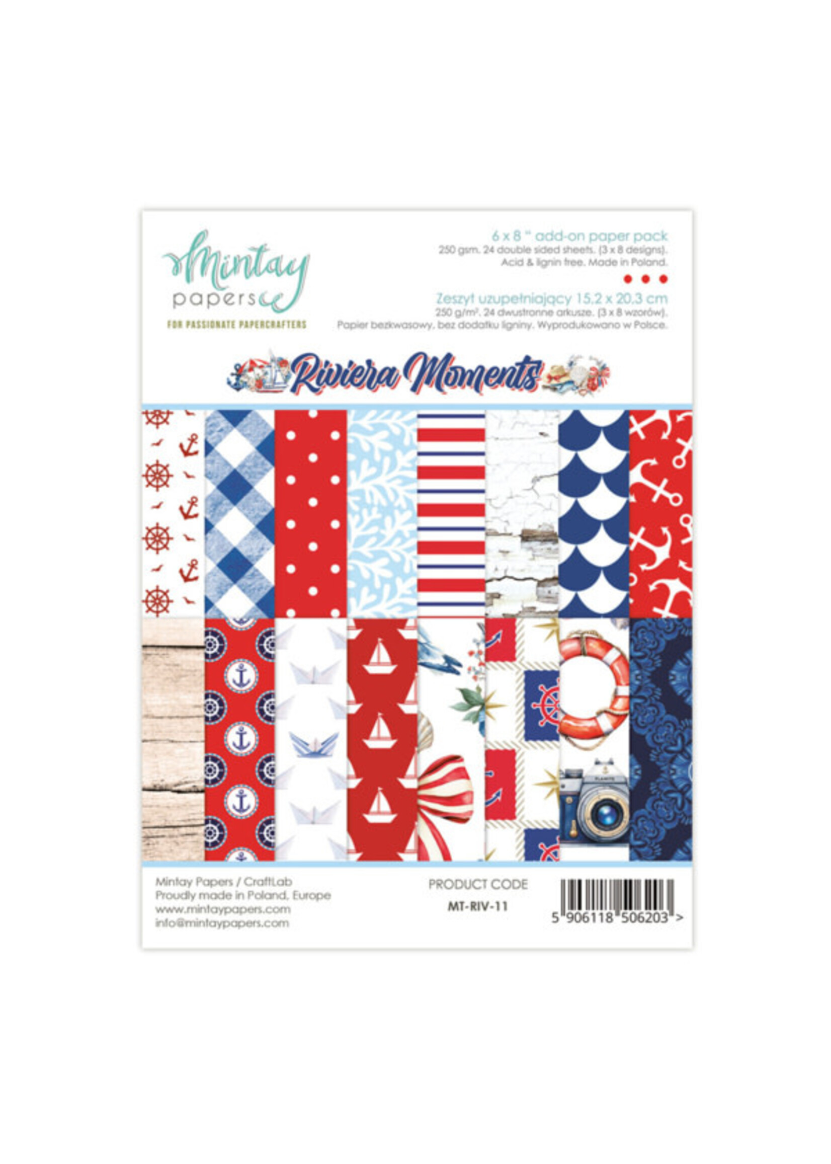 6 x 8 Add-On Paper Pad - Riviera Moments