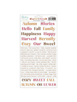 6 x 12 Paper Stickers - Rust & Rose - Words