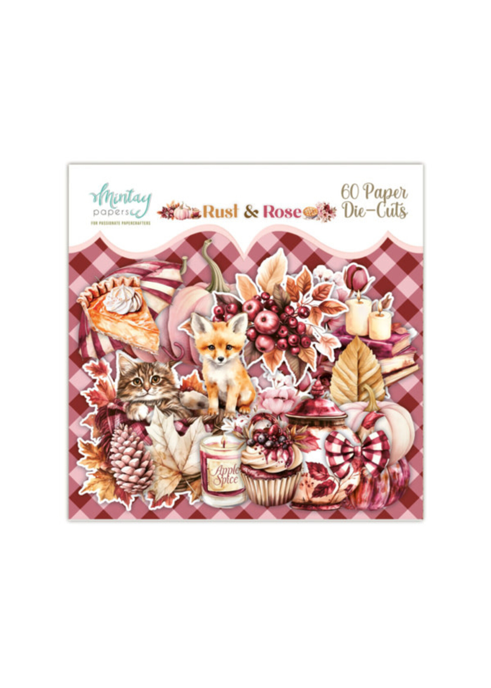 Paper Die-Cuts - Rust & Rose, 60 pcs