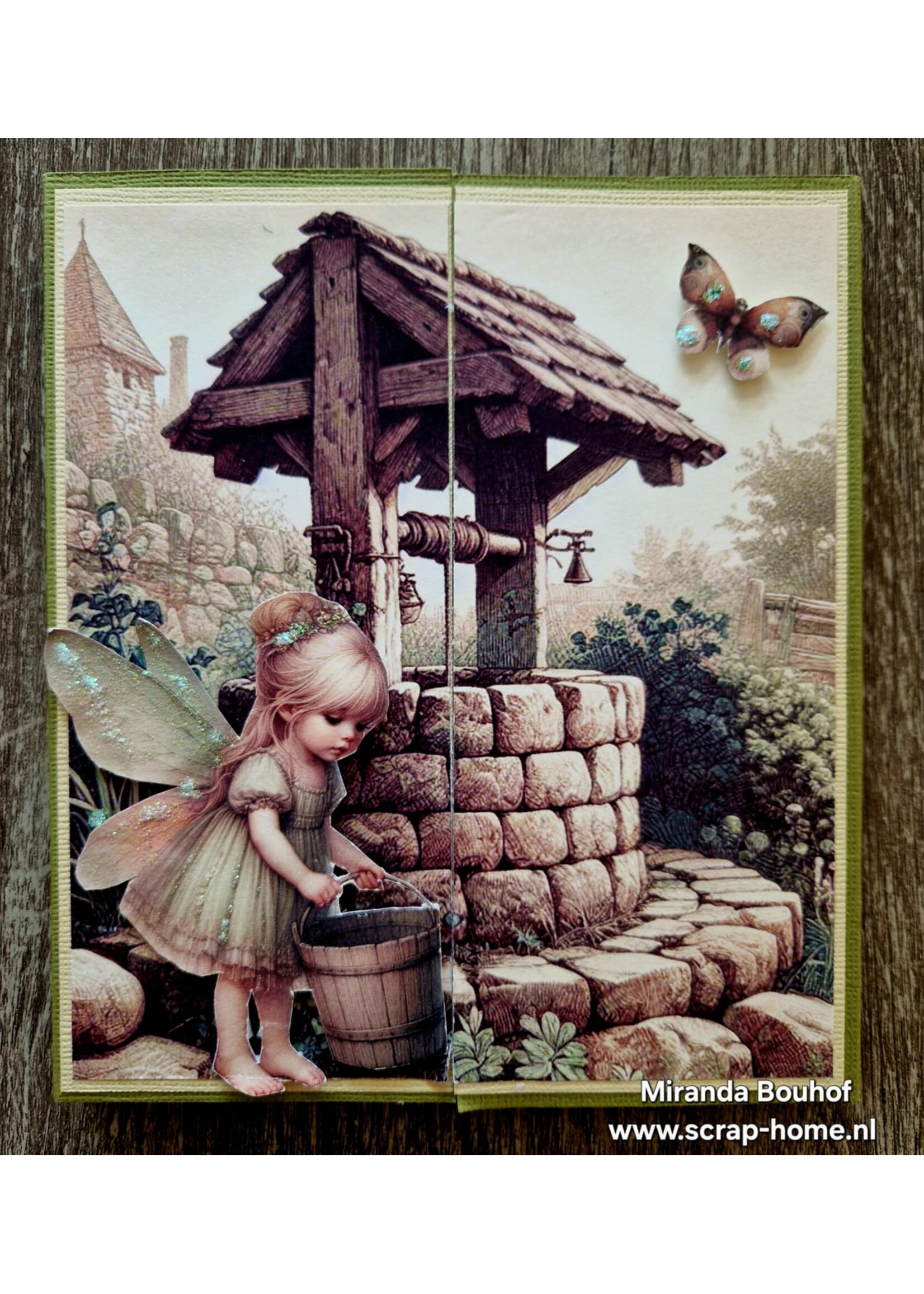 Fairy kaart met labels en schudkaart Miranda