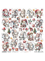 Gnomes 5 winter gnomes rood wit