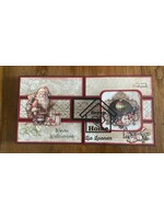 workshoppakket pop up kaart en minialbum kaart Kerst varriant