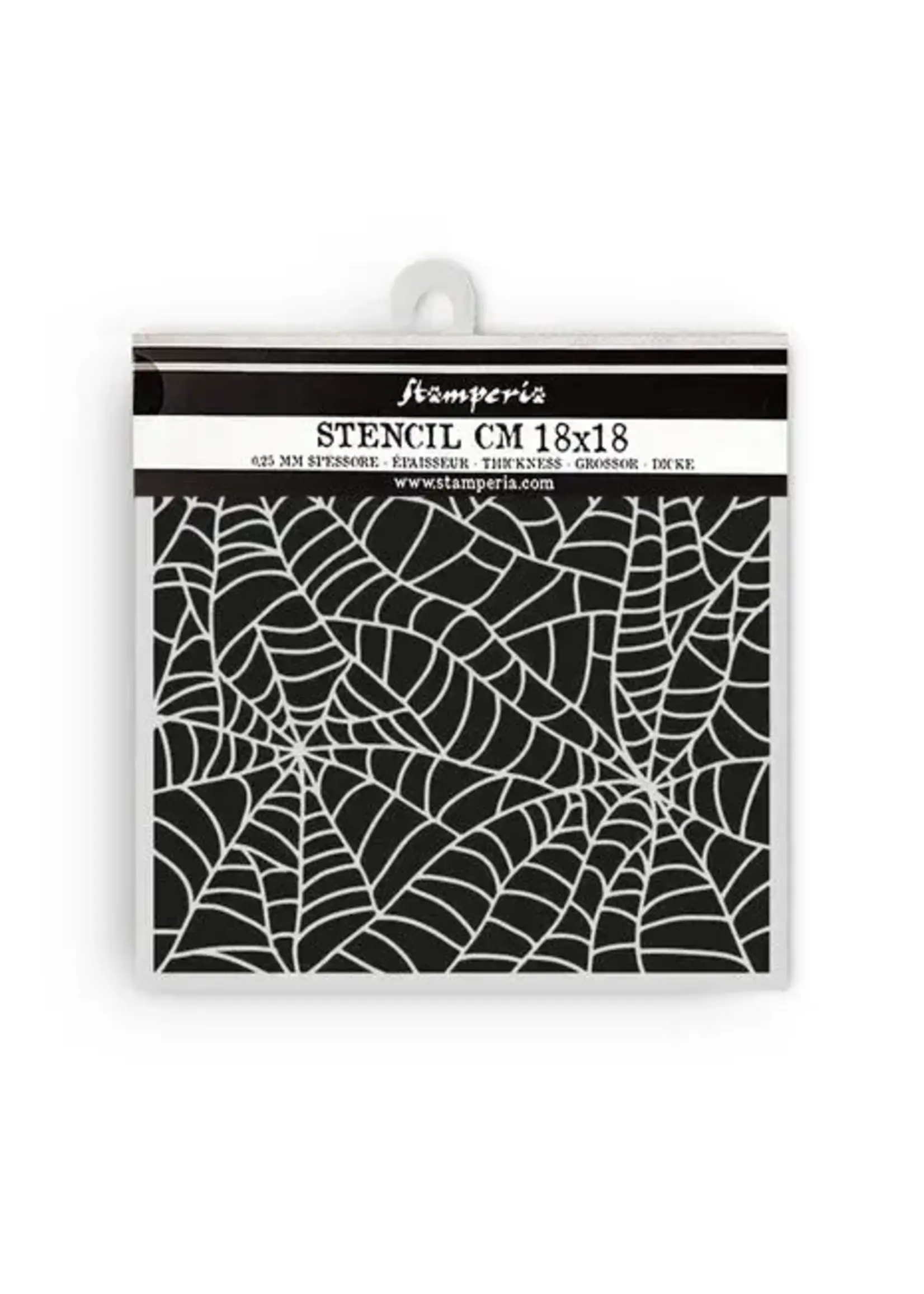 Whispering Woods Thick Stencil 18x18cm Spider Pattern (KSTDQ127)