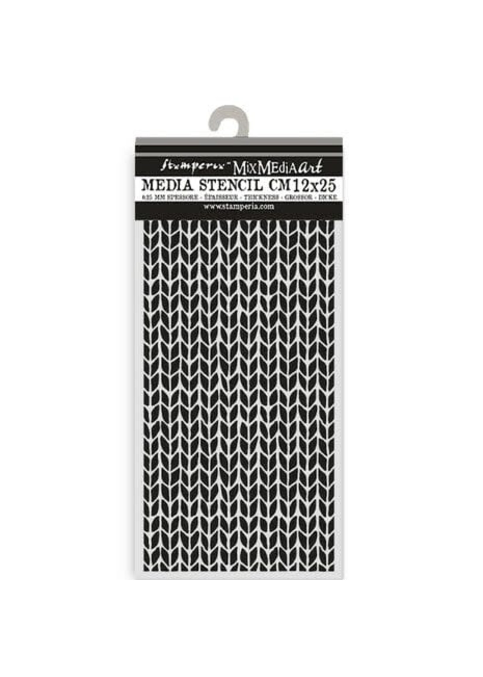 Whispering Woods Thick Stencil 12x25cm Knitting Pattern (KSTDL129)