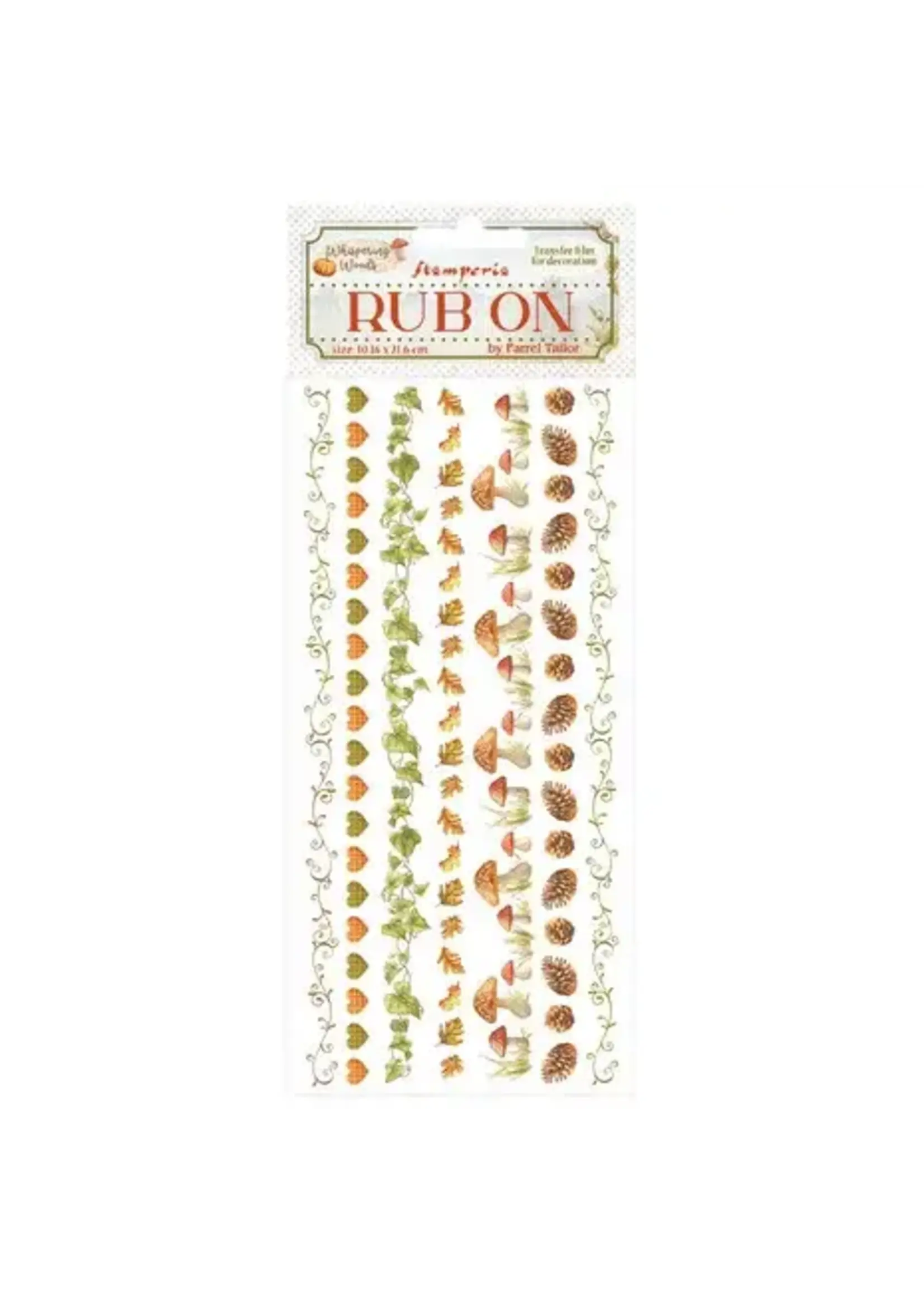 Whispering Woods Rub-On 4x8,5 Inch Stripes (DFLRB189)