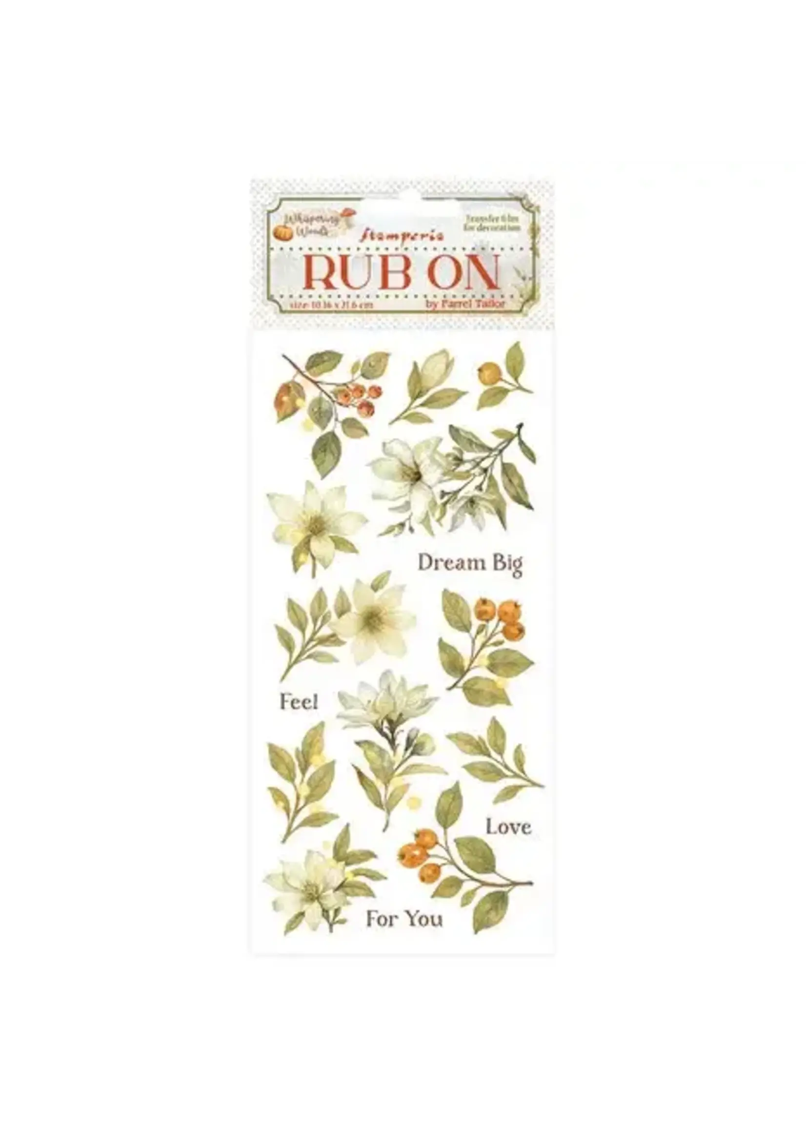 Whispering Woods Rub-On 4x8,5 Inch Magnolia (DFLRB184)