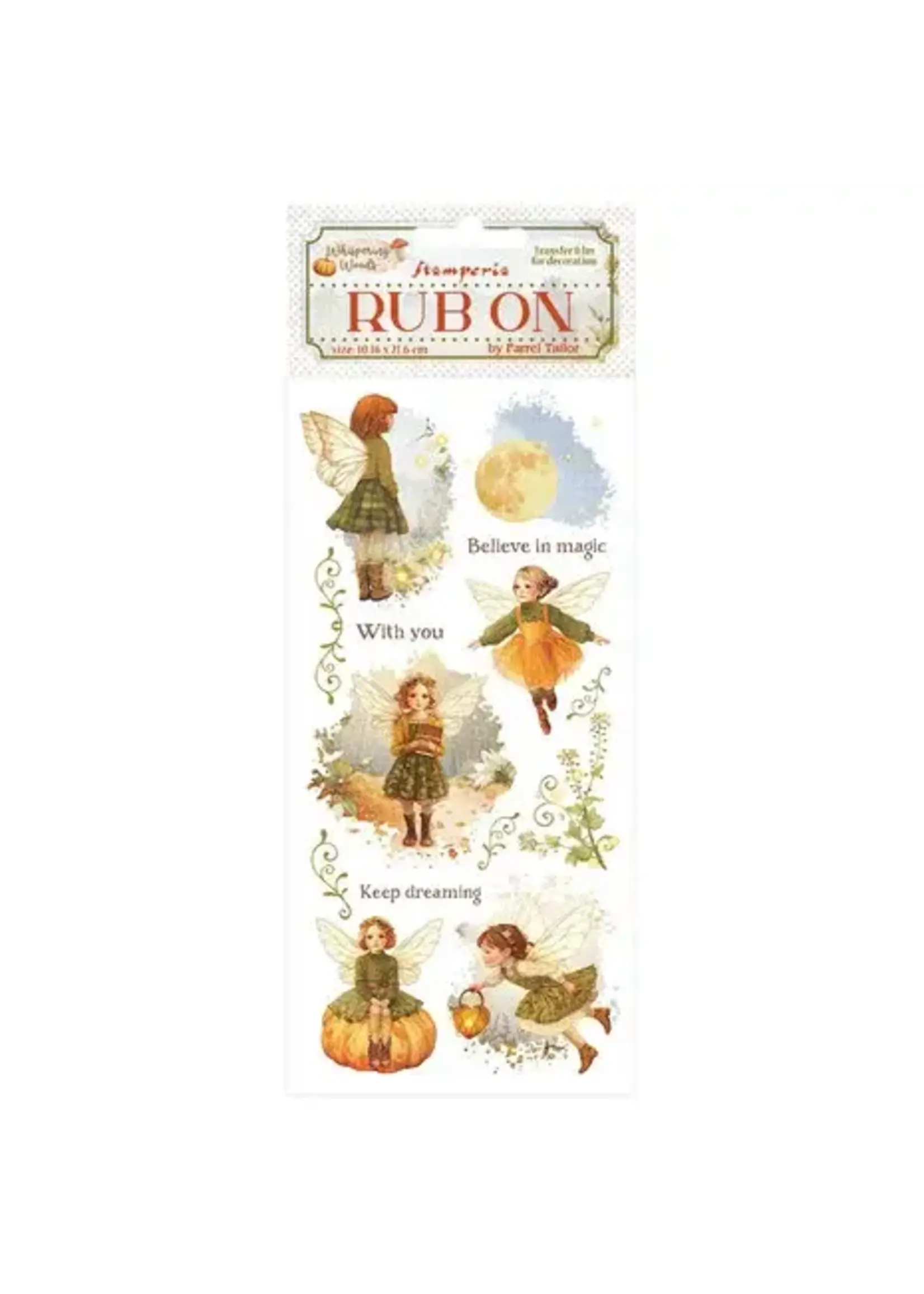 Whispering Woods Rub-On 4x8,5 Inch Fairy (DFLRB185)
