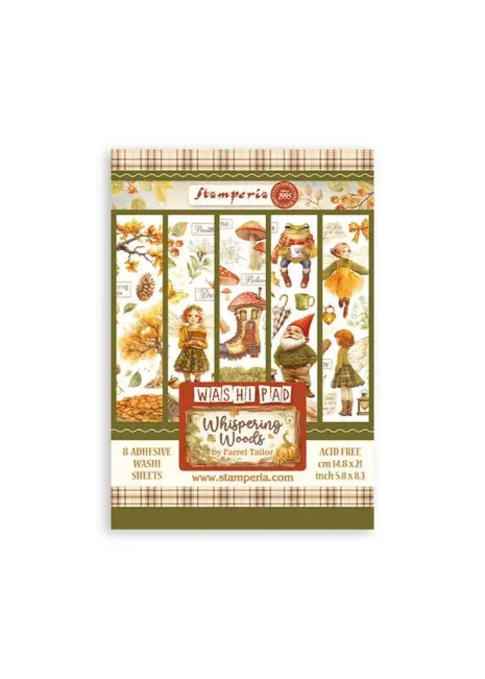 Whispering Woods A5 Washi Pad (8pcs) (SBW24)