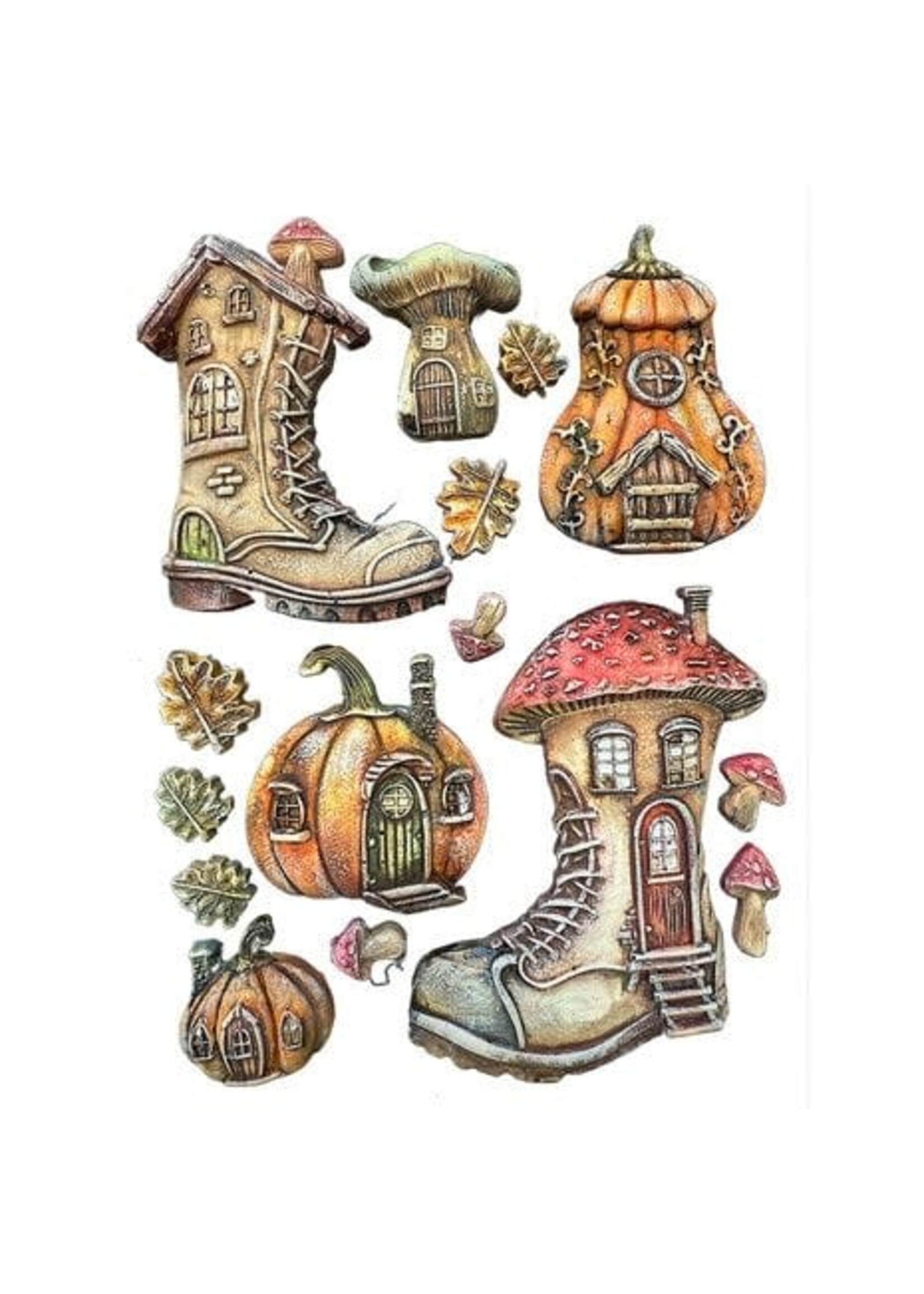 Whispering Woods A5 Soft Mould Boots and Pumpikin House (KACMA586)
