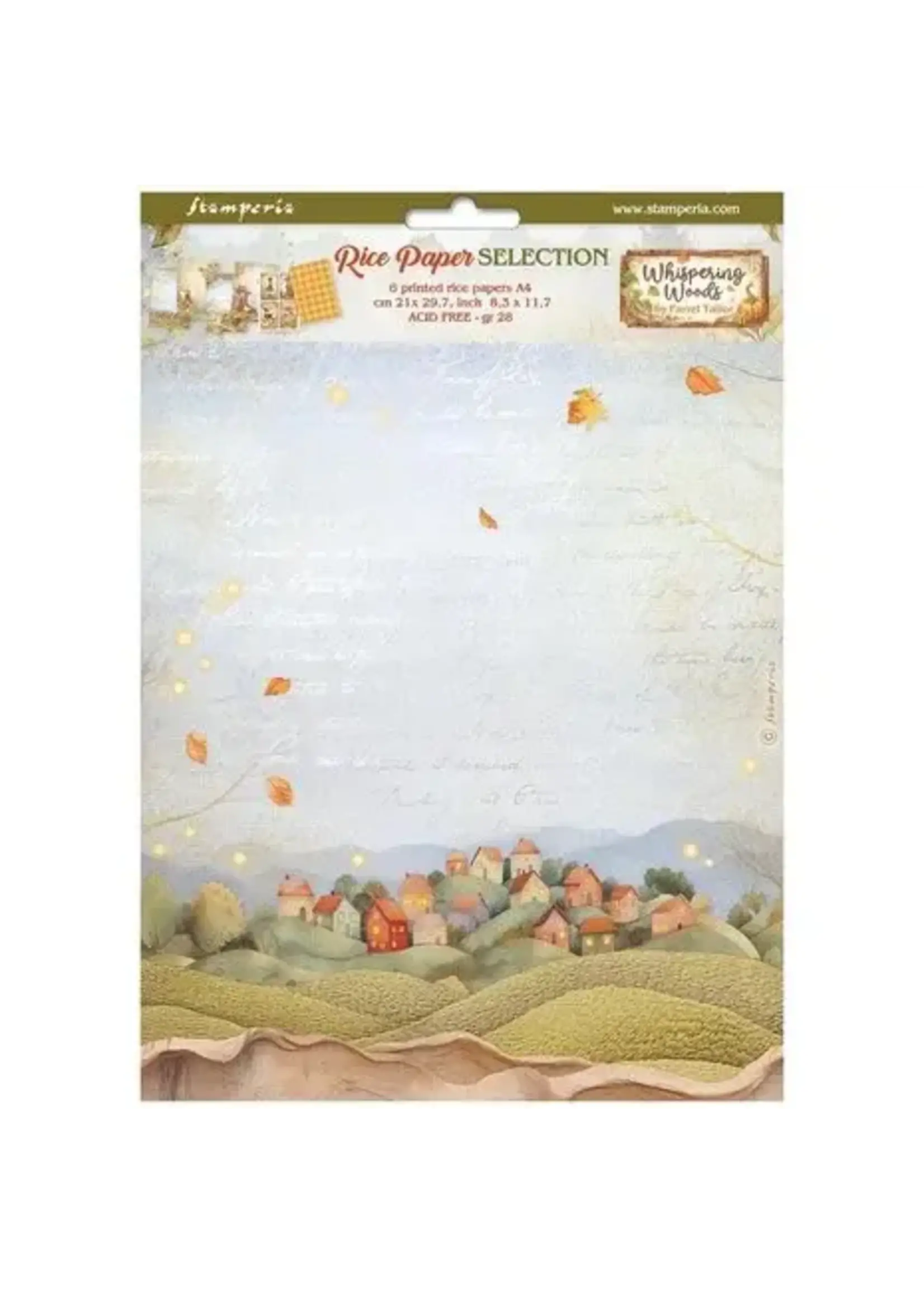 Whispering Woods A4 Rice Paper Selection (6pcs) (DFSA4XWW)