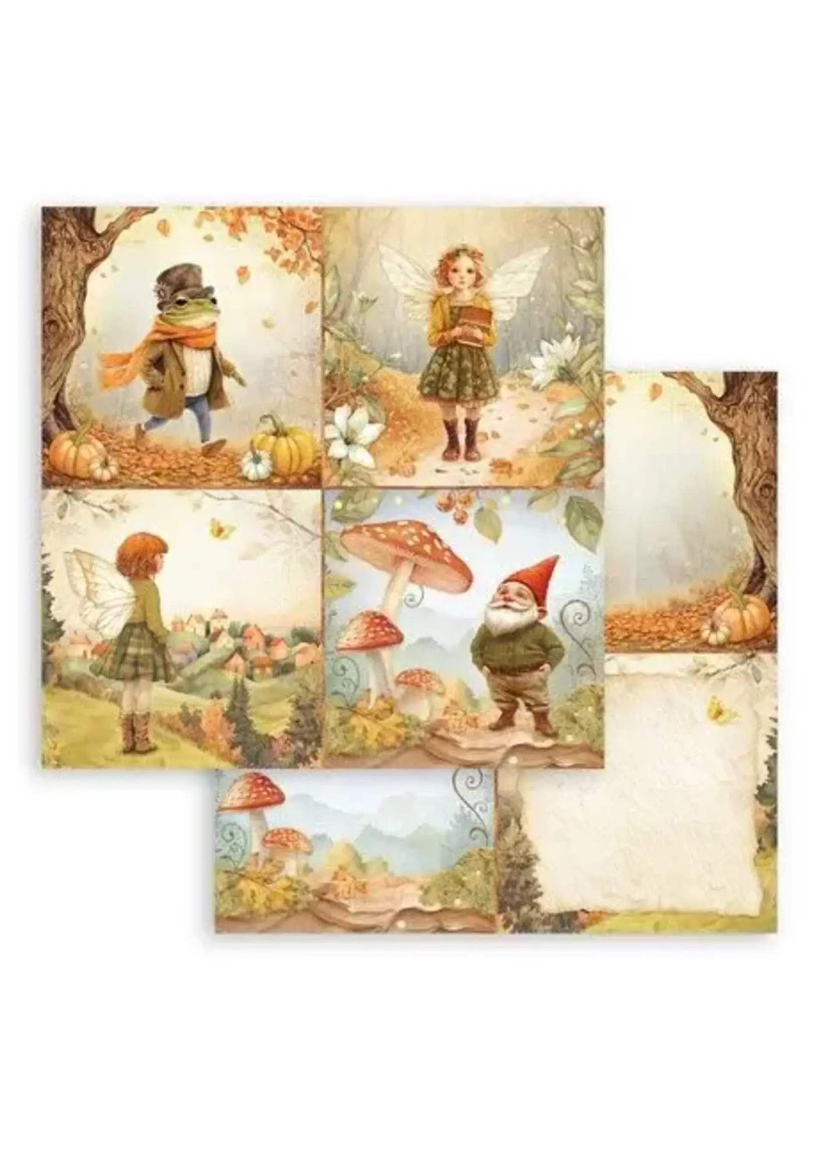 Whispering Woods 12x12 Inch Paper Sheet 4 cards (10pcs) (SBB1096)