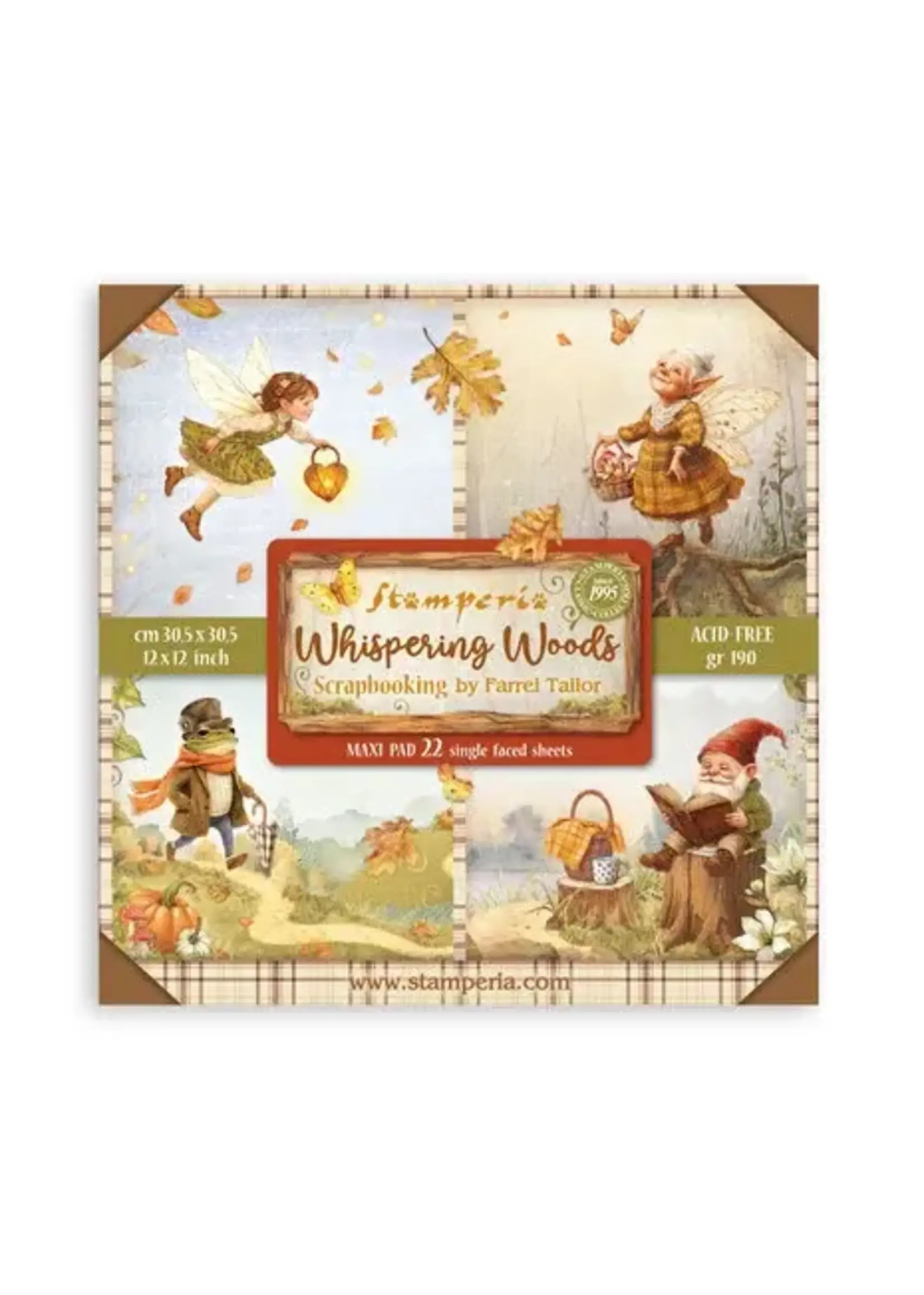 Whispering Woods 12x12 Inch Maxi Paper Pack (Single Face) (SBBXLB29)