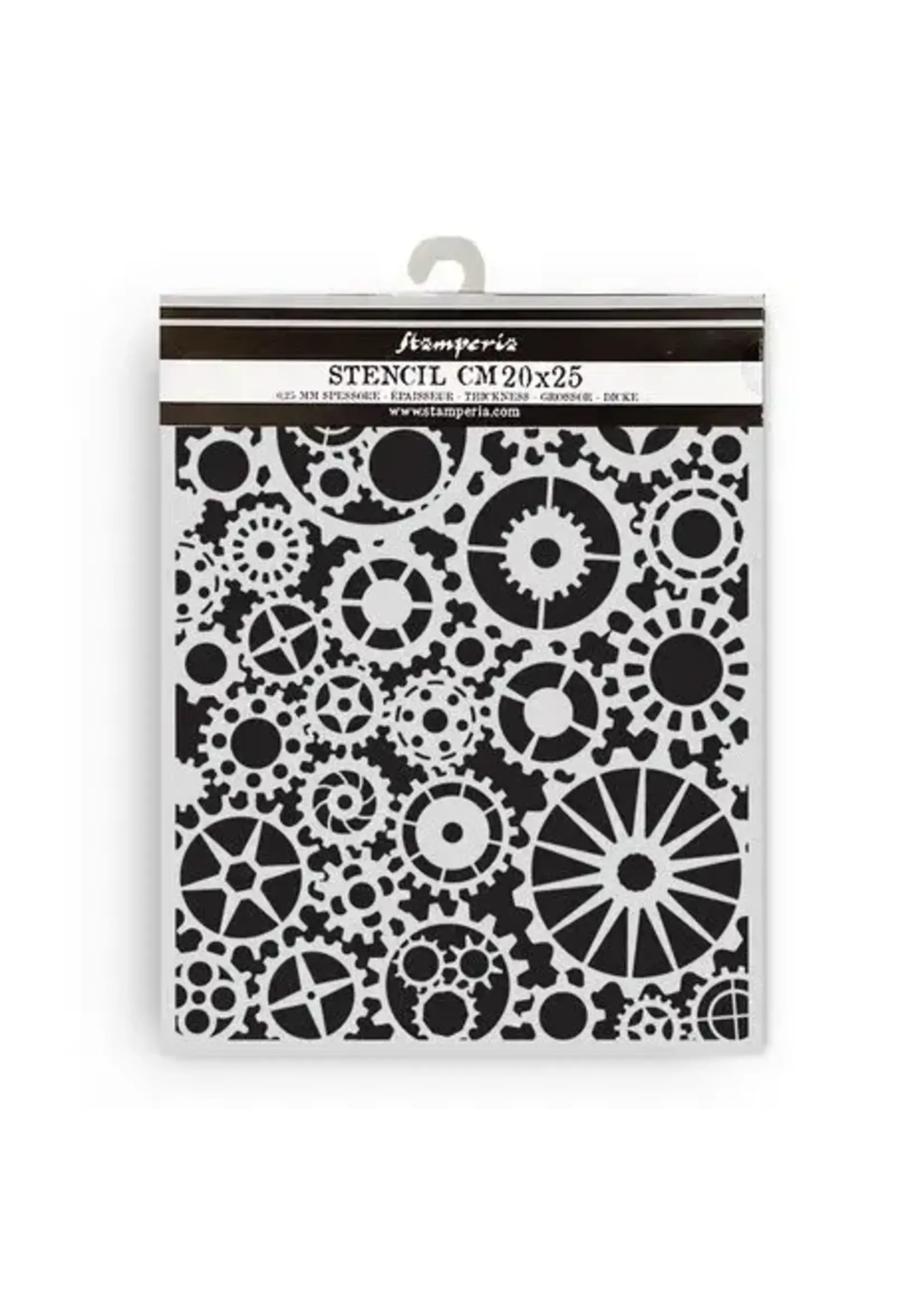 Voyages Fantastiques Thick Stencil 20x25cm Gears Pattern (KSTD188)