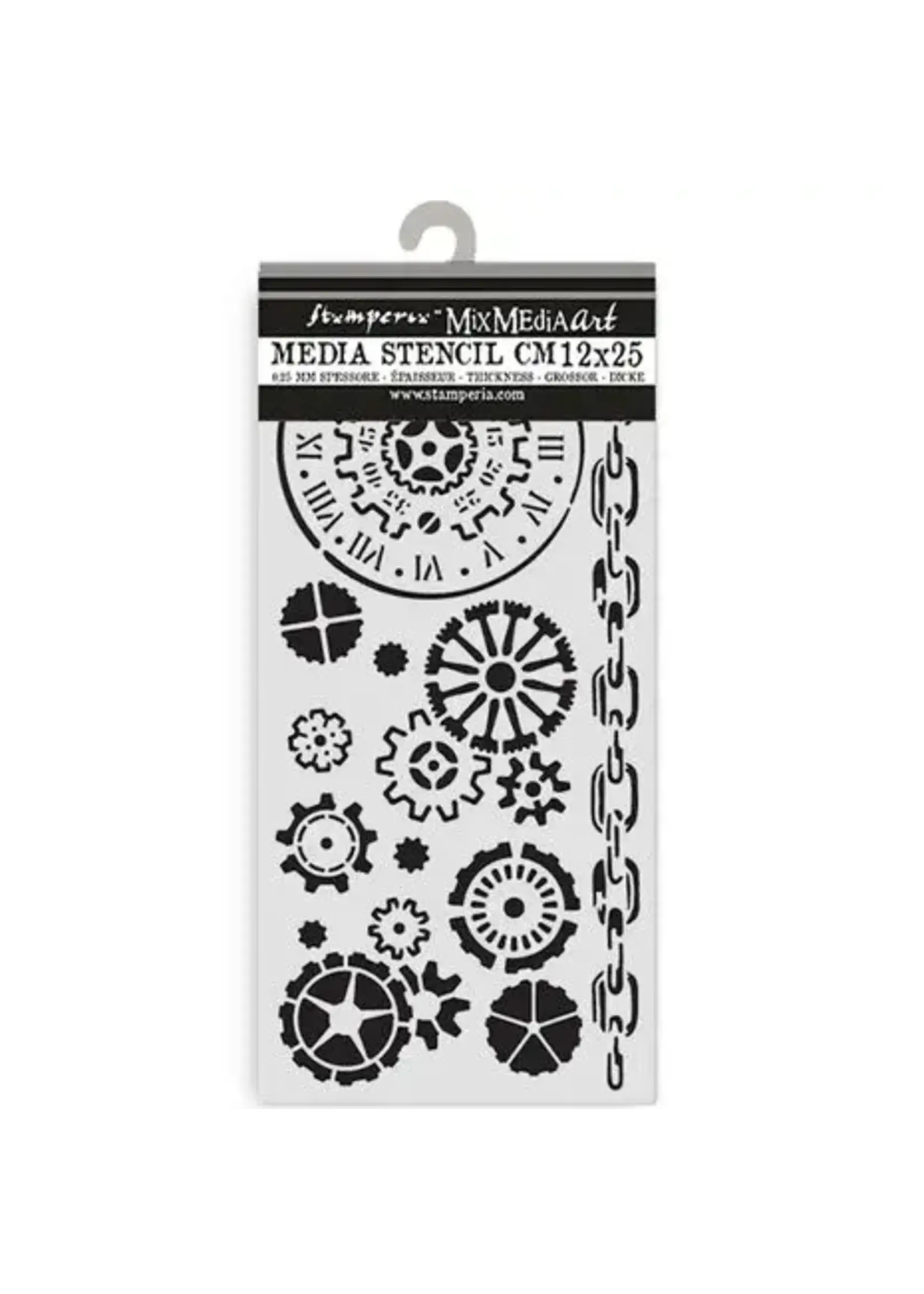 Voyages Fantastiques Thick Stencil 12x25cm Mechanisms (KSTDL131)