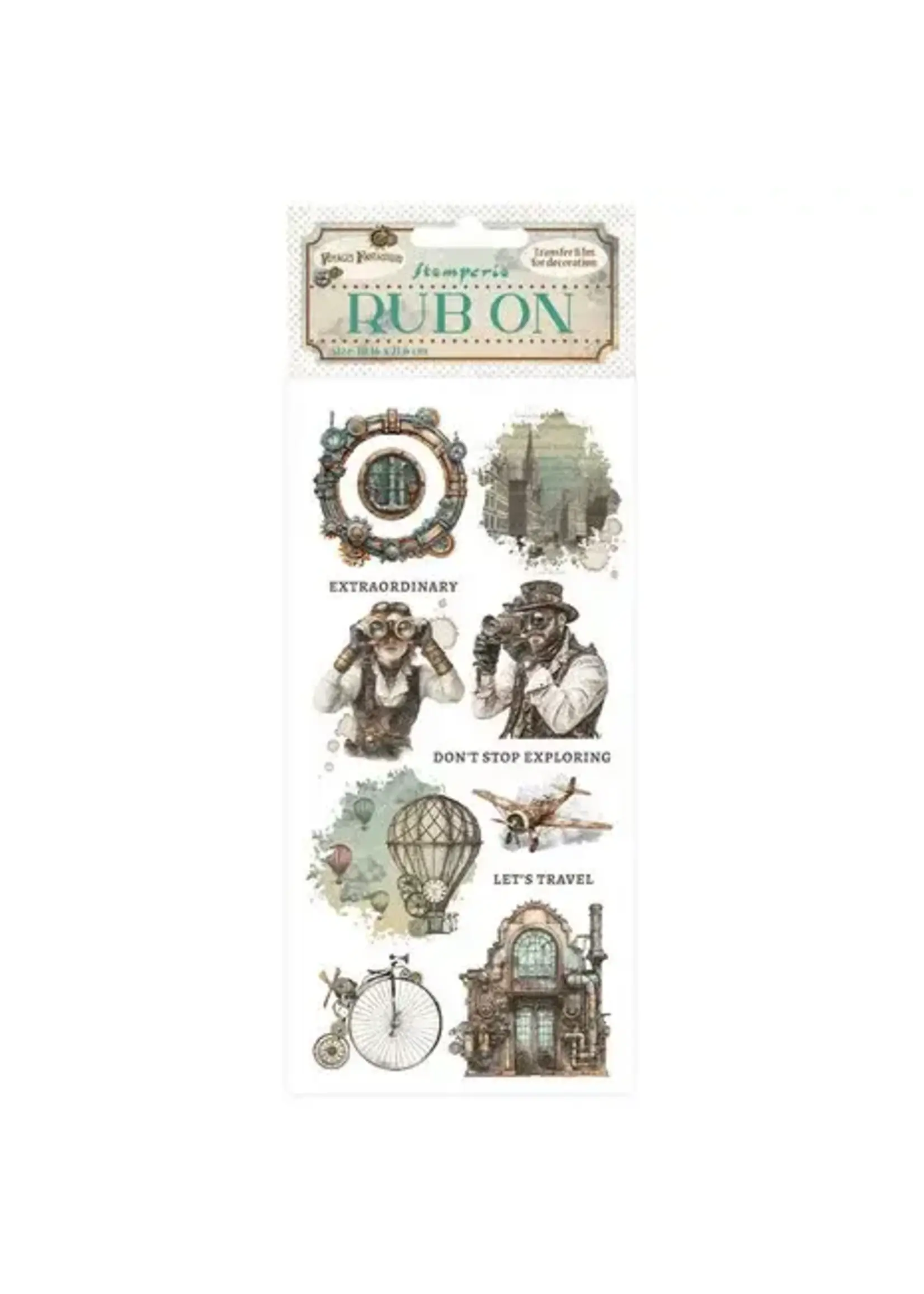Voyages Fantastiques Rub-On 4x8,5 Inch Mechanical Wonders (DFLRB192)