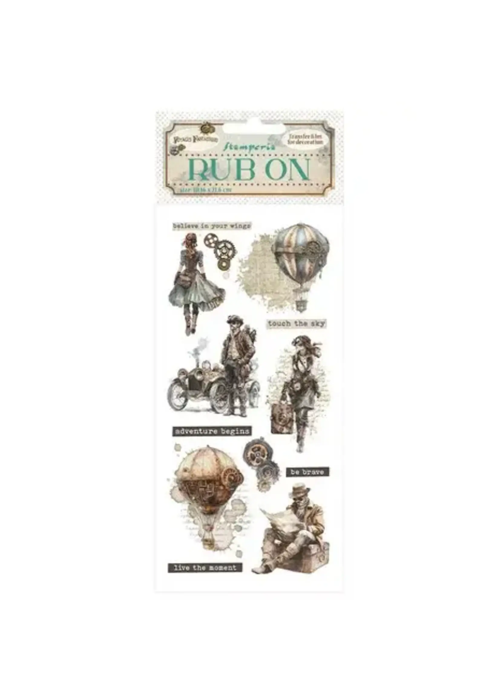 Voyages Fantastiques Rub-On 4x8,5 Inch Explorers (DFLRB190)