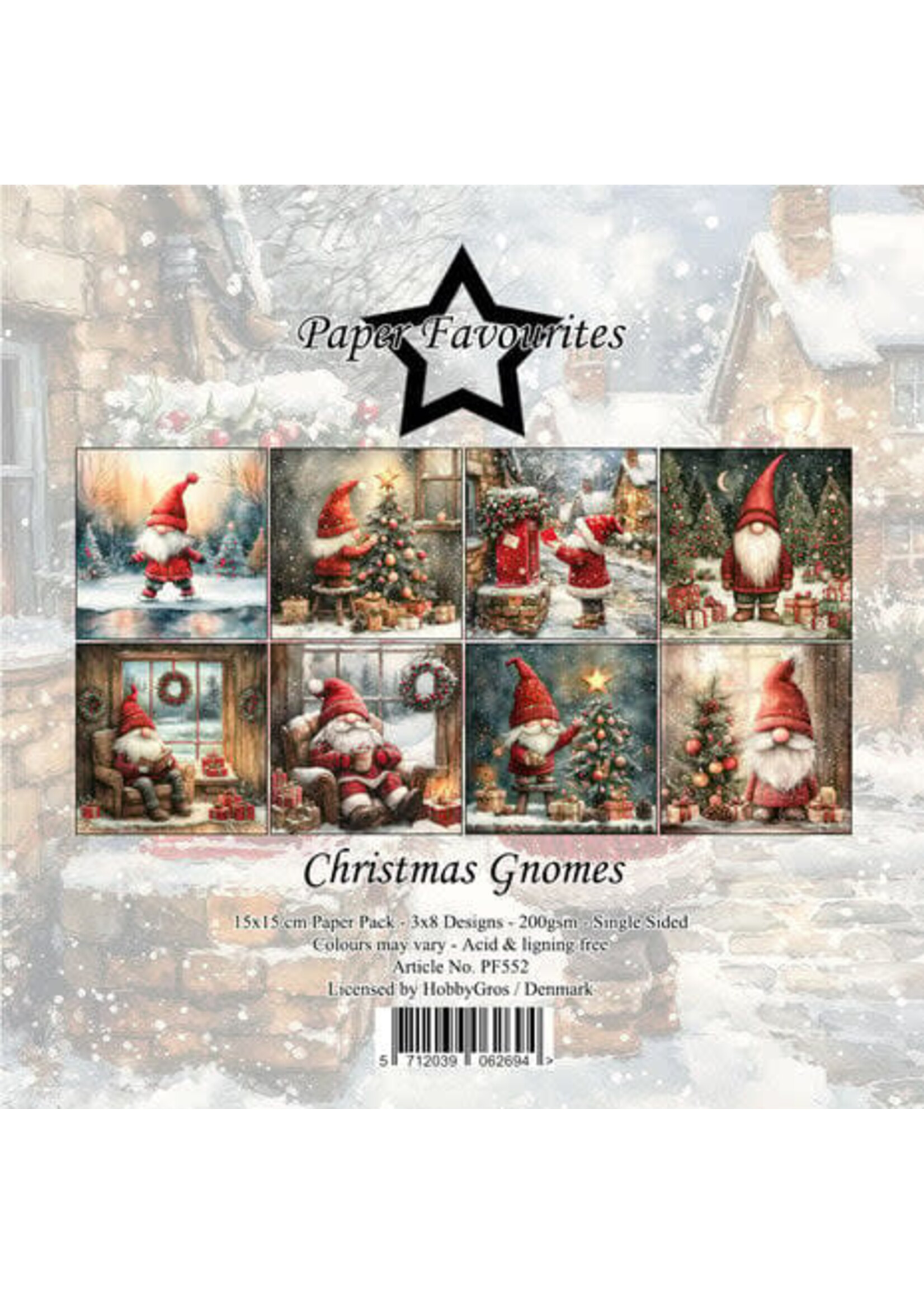 Christmas Gnomes 6x6 Inch Paper Pad (PF552)