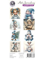 Fairybells 3-D setje Kerst - winter blauw