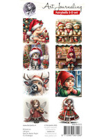 Fairybells 3-D setje Kerst rood