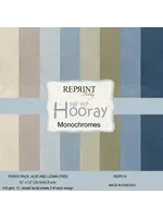 Hip Hip Hooray Monochromes 12x12 Inch Cardstock (REP014)