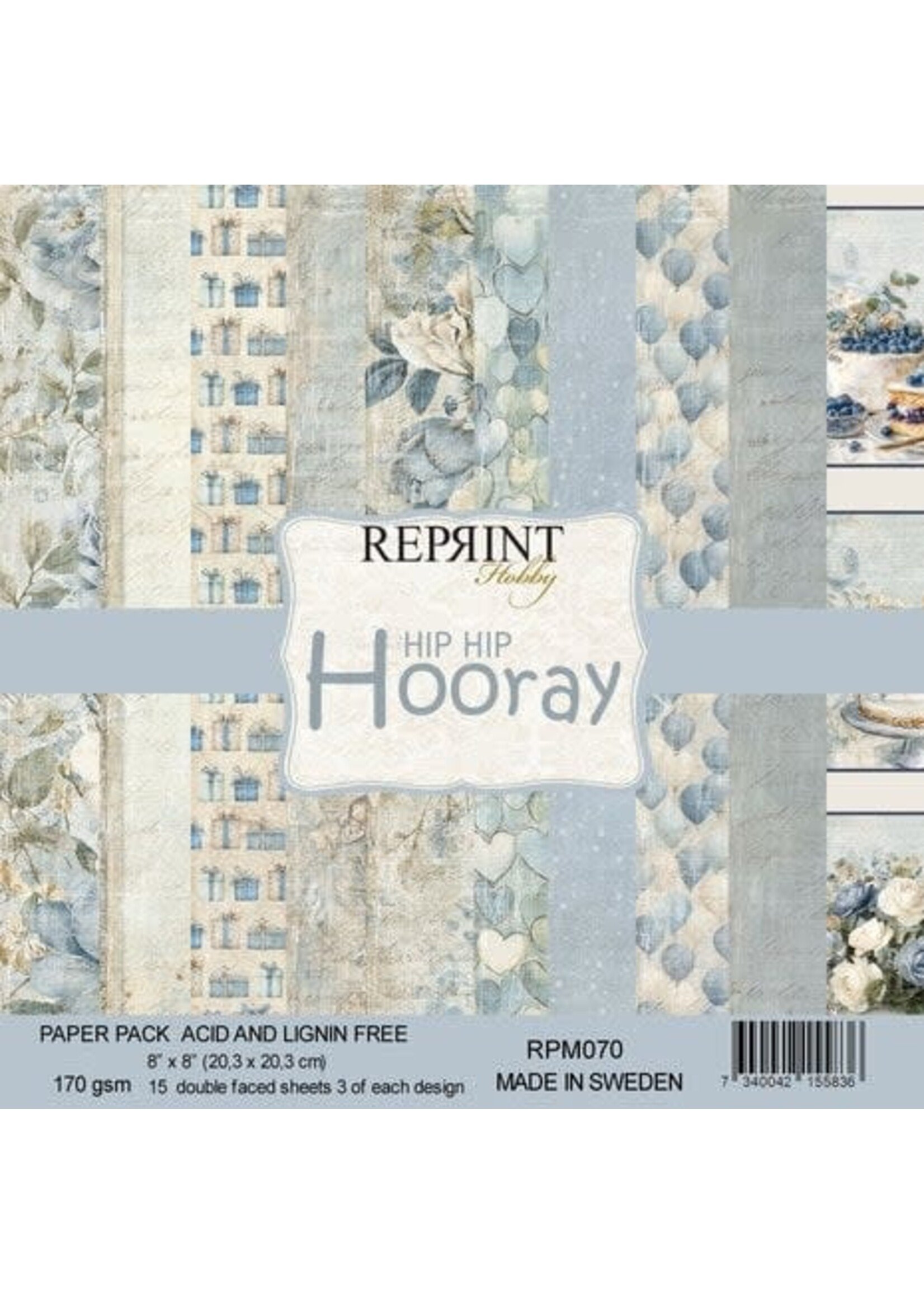 Hip Hip Hooray 8x8 Inch Paper Pack (RPM070)