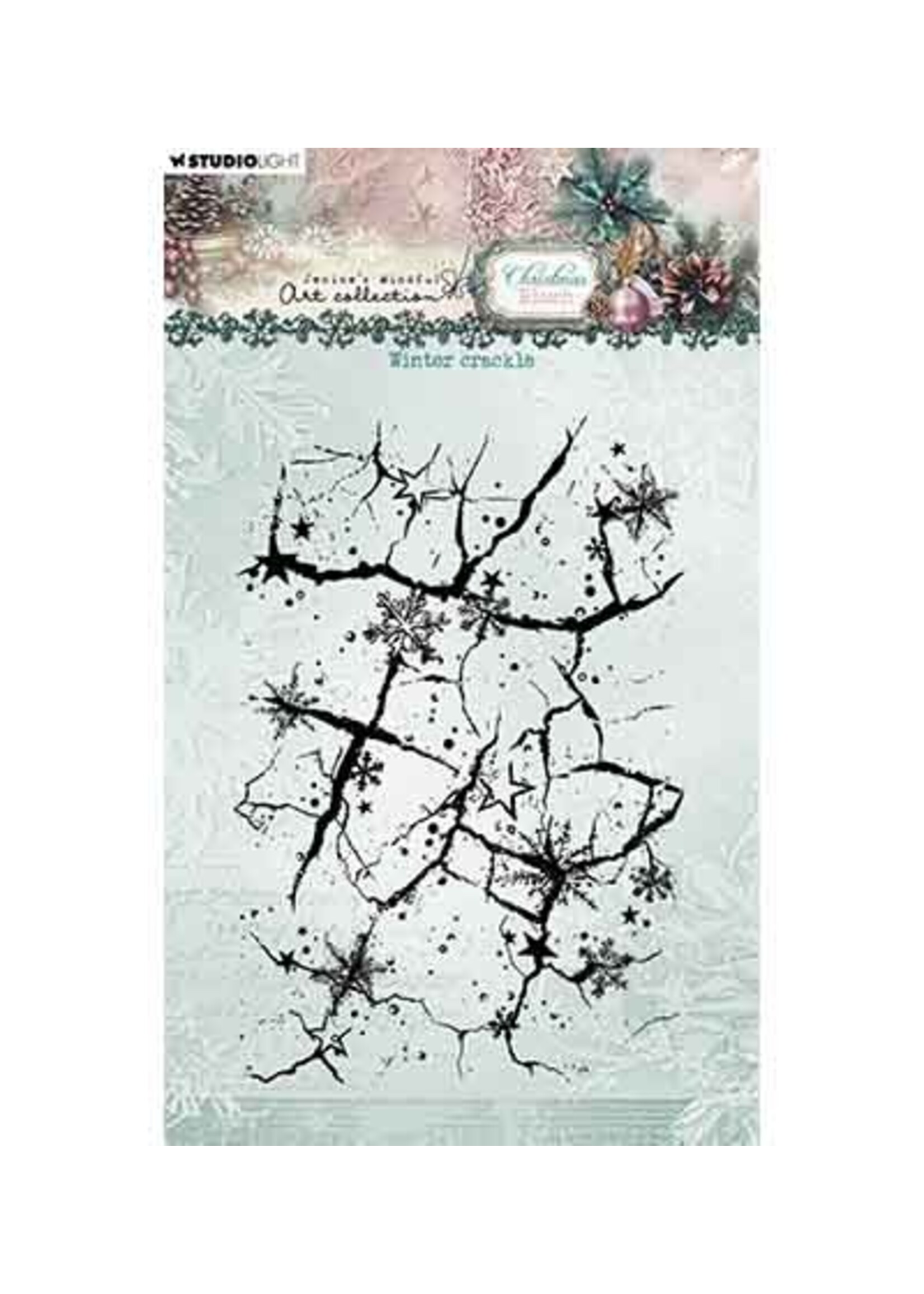 JMA-CB-STAMP885 - Winter crackle Christmas