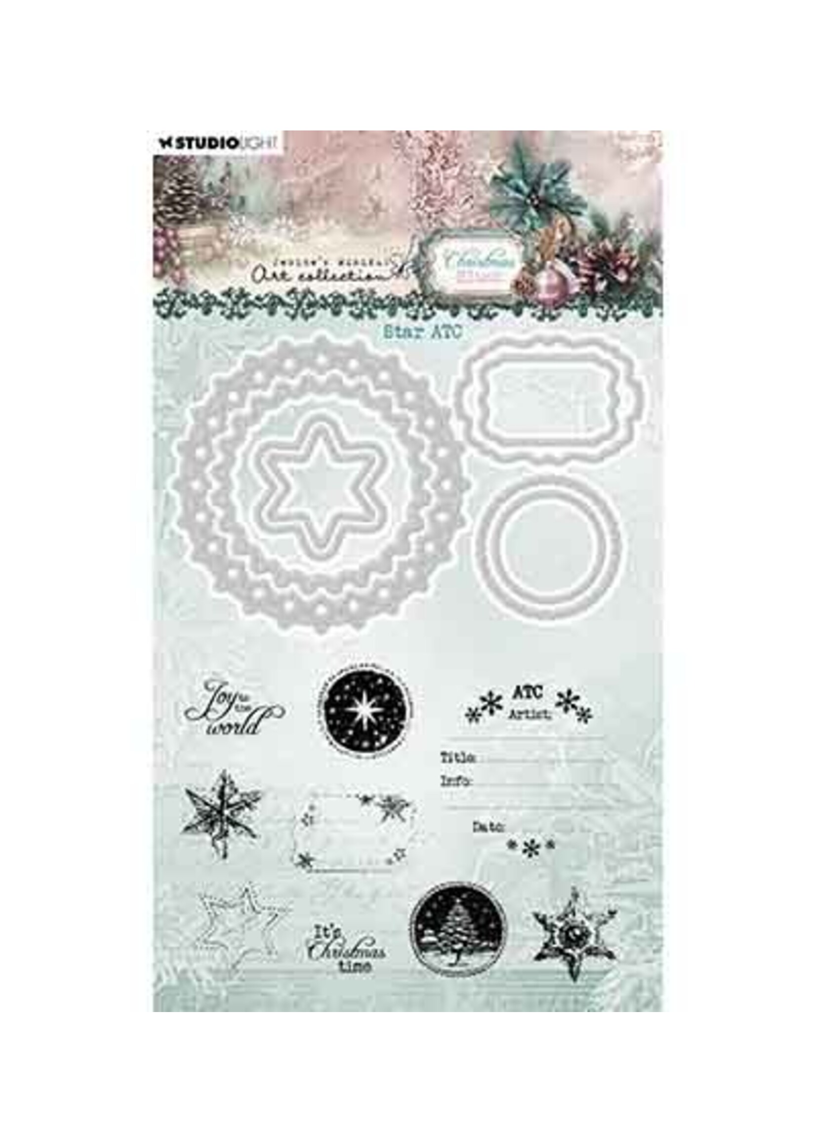 JMA-CB-SCD97 - Star ATC Christmas Blush nr. 97