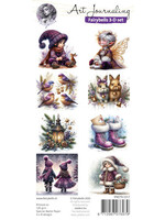 Fairybells 3-D setje Kerst paars 2