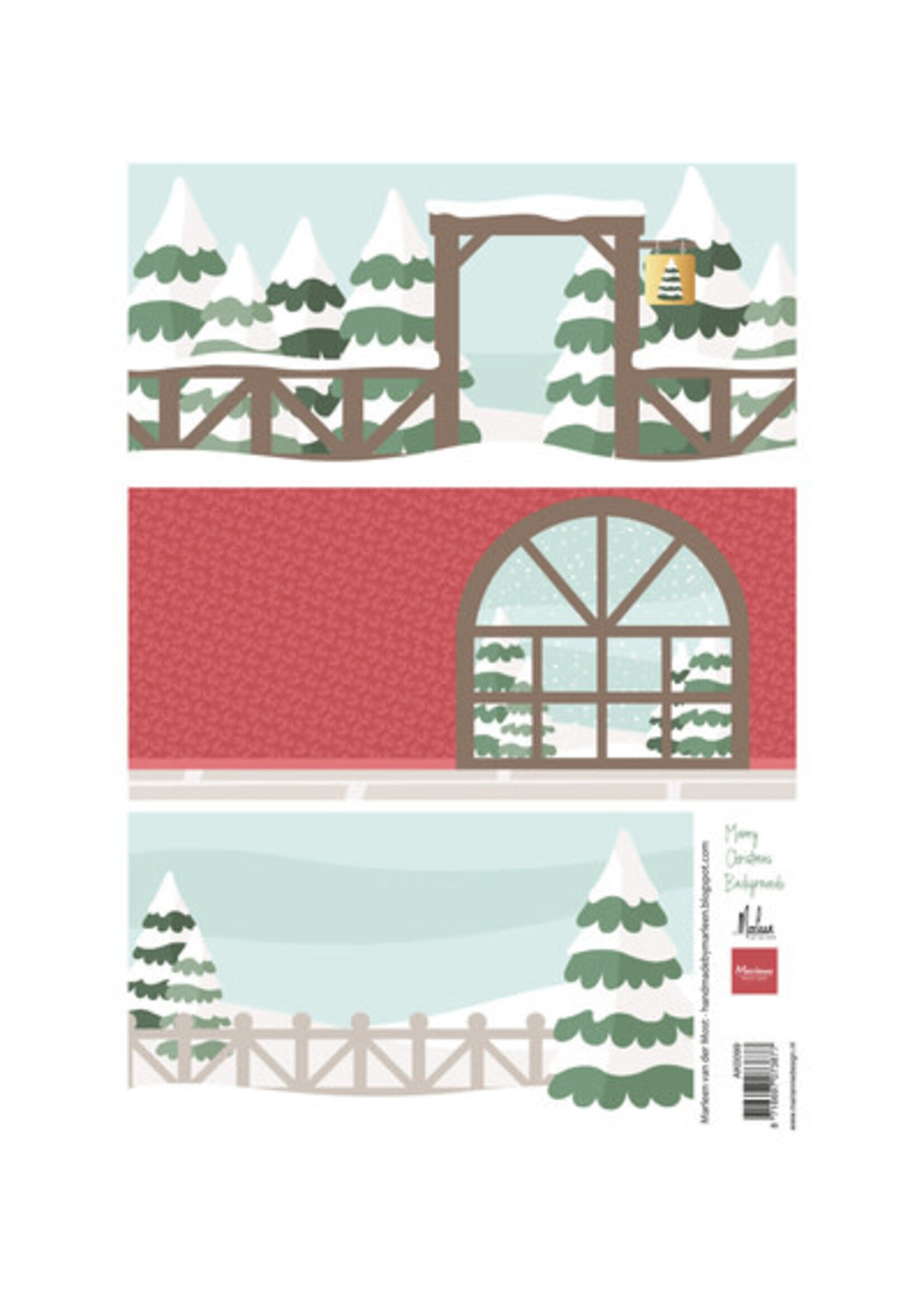 AK0099 - Merry Christmas backgrounds by Marleen