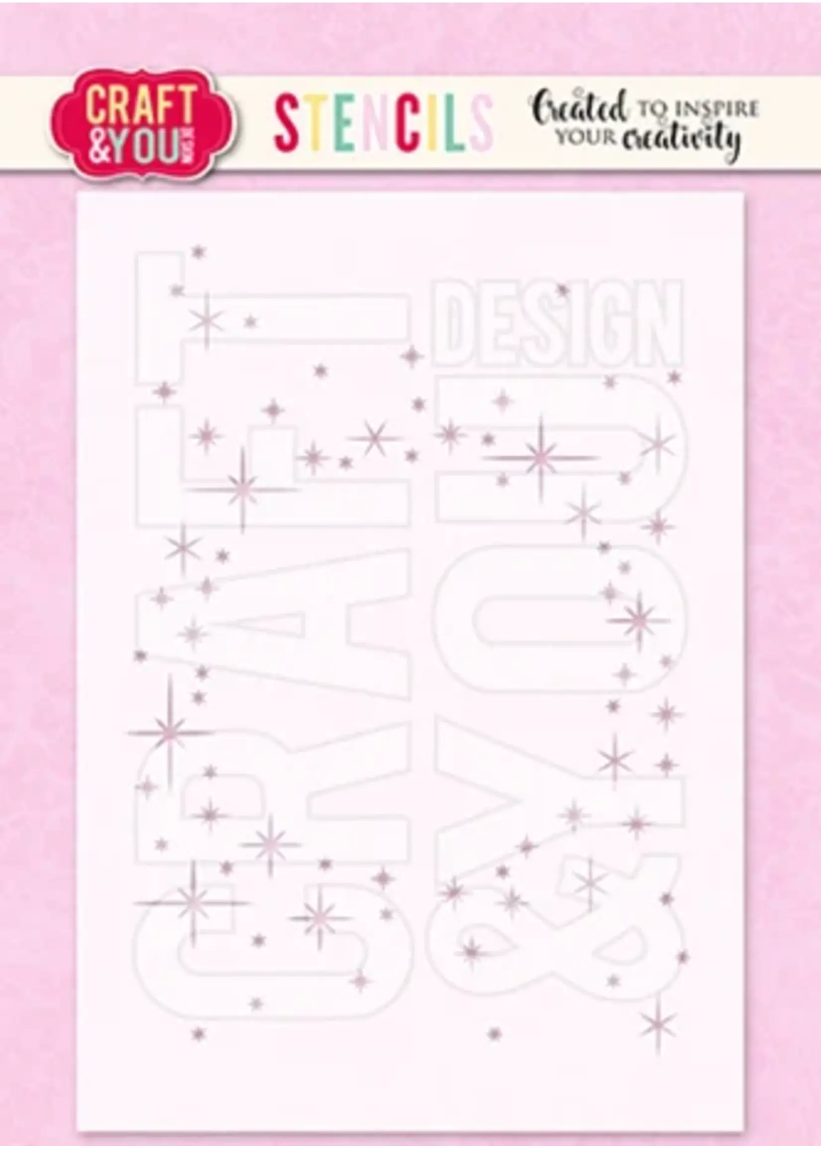 Sparks Wreath A6 Stencil (SC013)