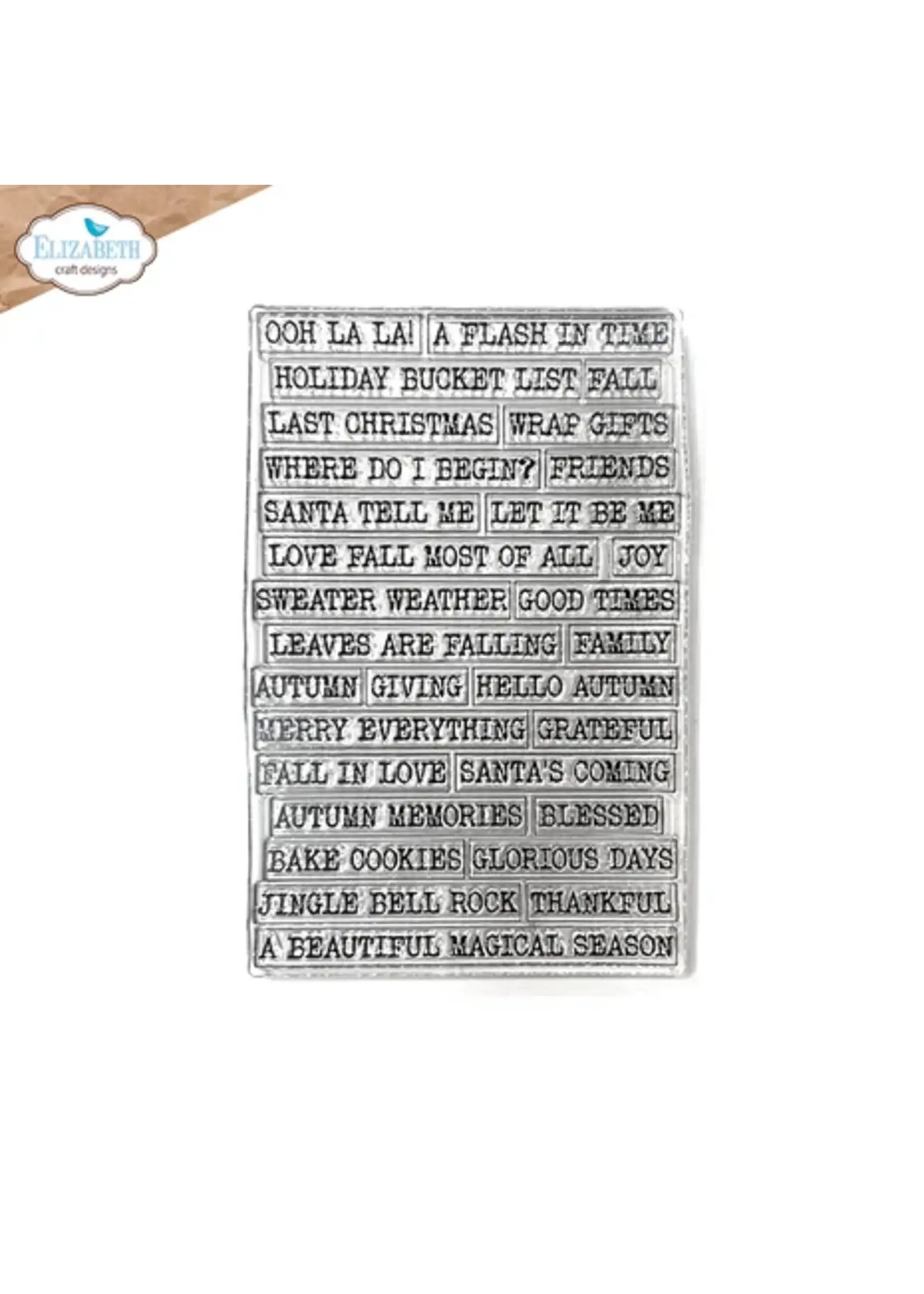 Golden Season Stamps Journal Phrases 6 (CS428)