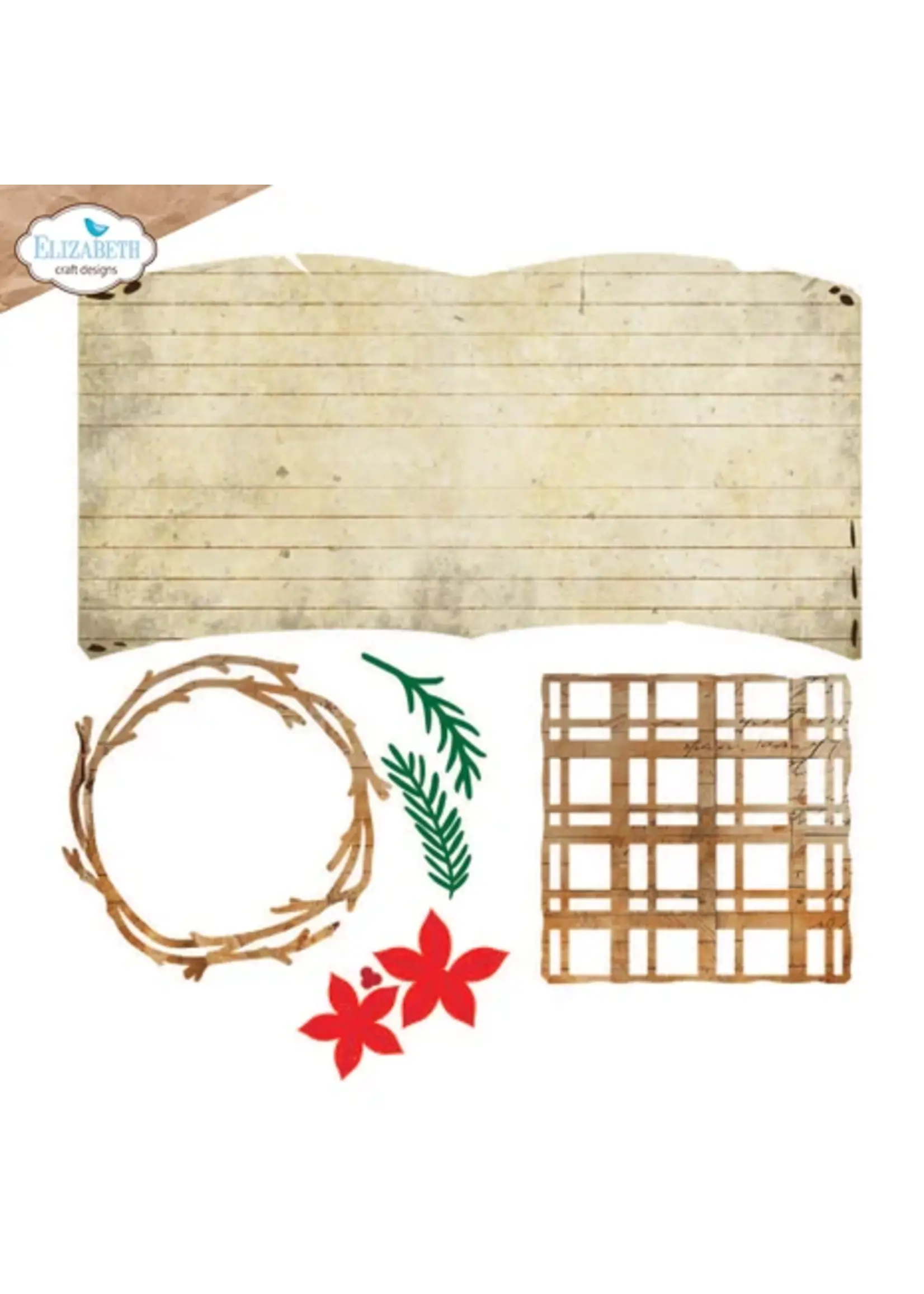 Golden Season Dies Book of Christmas Square (2295)