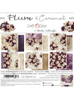 PLUM & CARAMEL - a set of papers 15,25x15,25cm