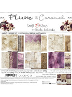PLUM & CARAMEL - a set of papers 20,3x20,3cm - BASIC