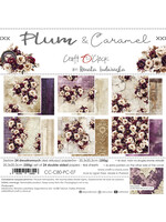 PLUM & CARAMEL - a set of papers 20,3x20,3cm