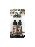 Ranger • Tim Holtz Mixatives Rosegold & Gunmetal 14ml Ranger Ink TAK 58762
