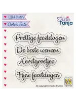 Nellie's Choice • Clear Stempel Nederlands Prettig Feestdagen Etc Nellie's Choice DTCS025