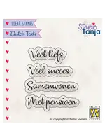 Nellie's Choice • Clear Stempel Nederlands Veel Liefs Etc Nellie's Choice DTCS024