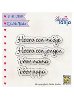 Nellie's Choice • Clear Stempel Nederlands Hoera Een Meisje Etc Nellie's Choice DTCS028