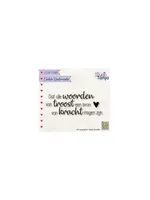 Nellie's Choice • Clear Stempel Nederlands Dat Alle Woorden Van Troost... Nellie's Choice SENC018