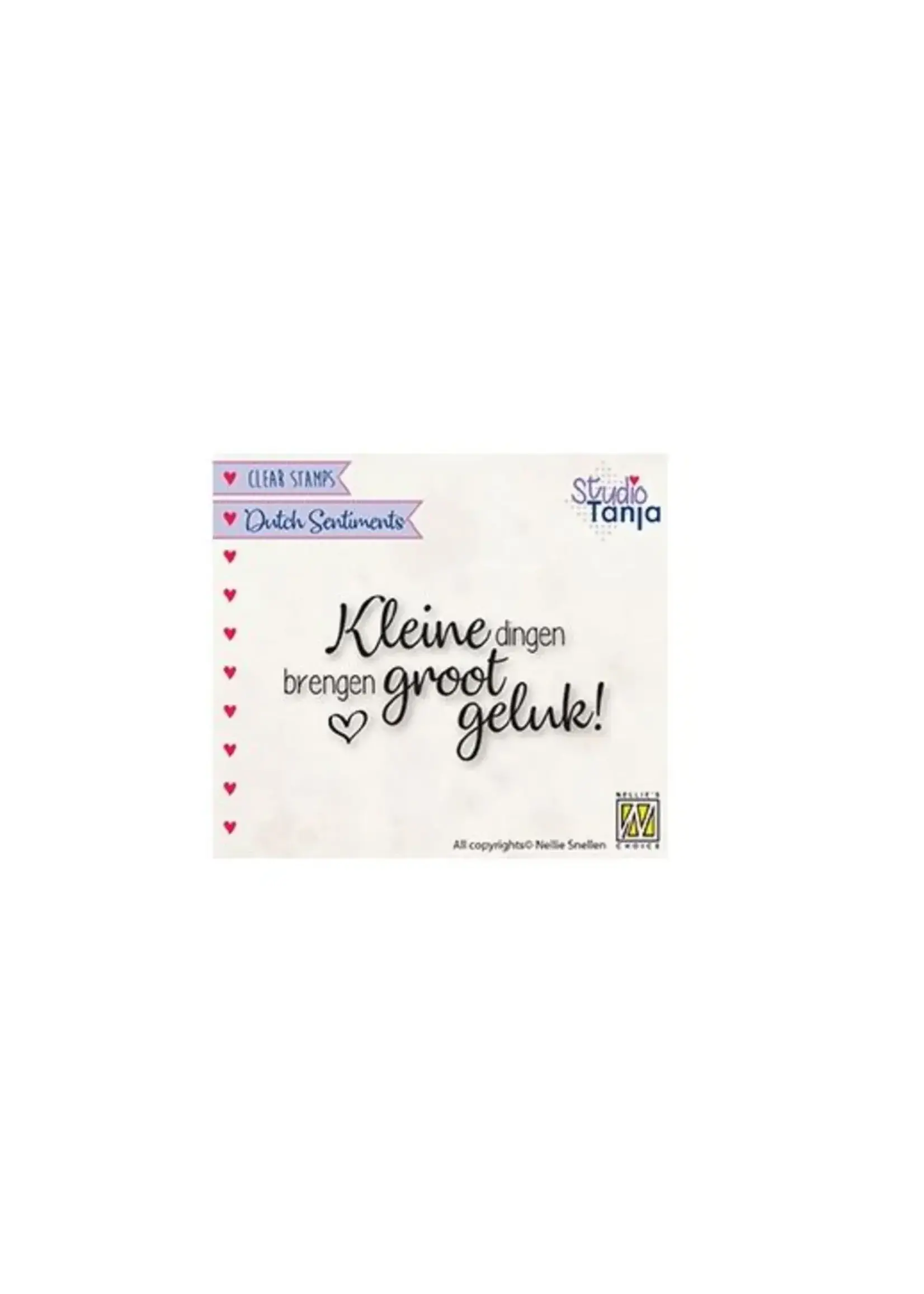 Nellie's Choice • Clear Stempel Nederlands Kleine Dingen Brengen Groot Geluk… Nellie's ChoiceSENC015