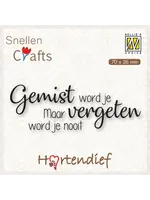 Nellie's Choice • Nederlandse Huisdier Condoleance Clear Stempel Hartedief Serie Gemist Word Je Maar Vergeten Word Nellie's Choice DTPCS005