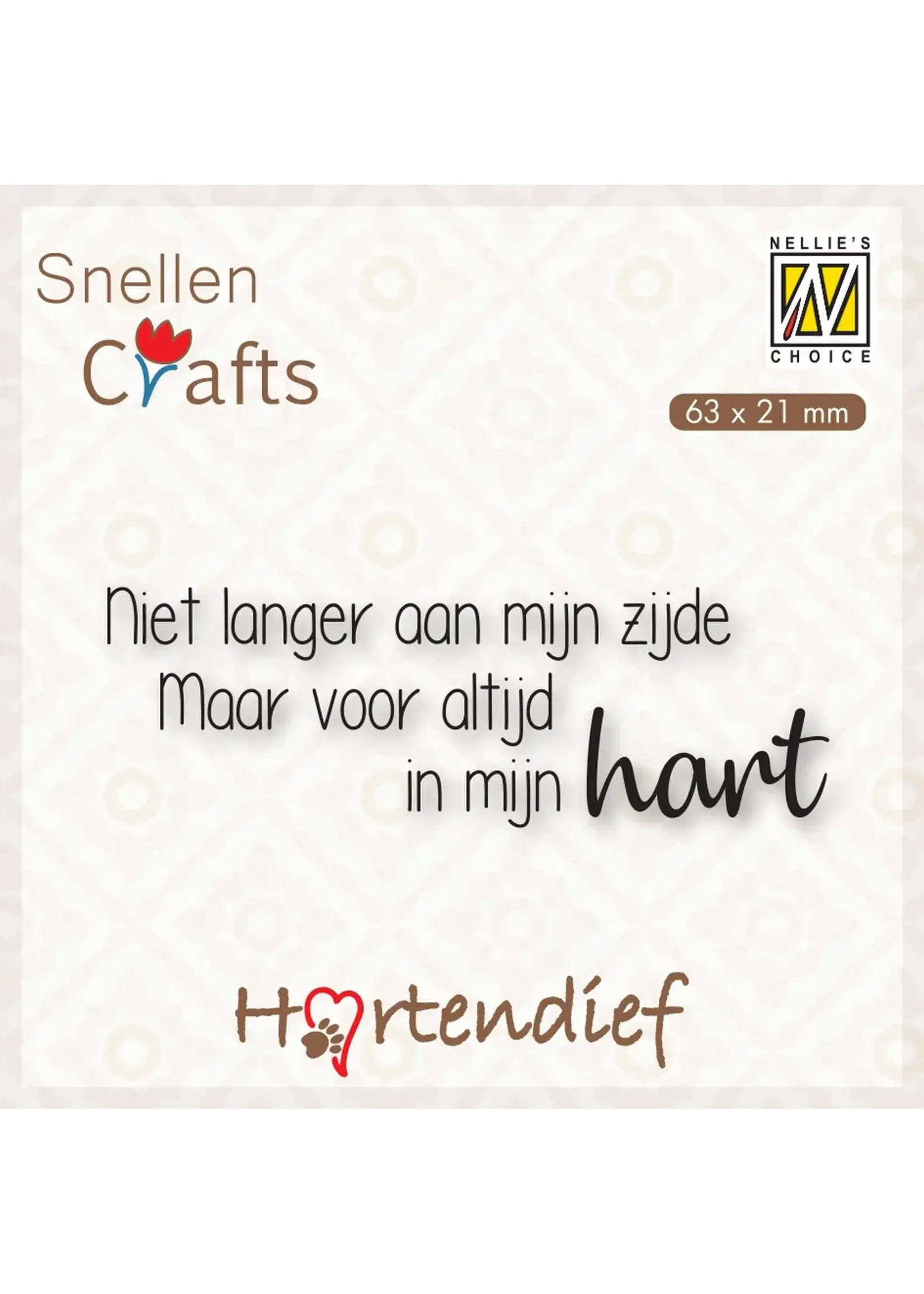 Nellie's Choice • Nederlandse Huisdier Condoleance Clear Stempel Hartedief Serie Niet Langer Aan Mijn Zijde Maar…. Nellie's Choice DTPCS002